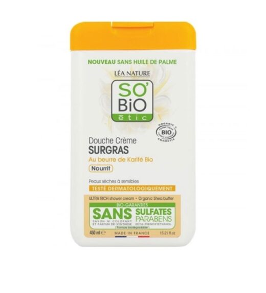 SO BIO DOUCHE CREME SURGRAS AU BEURRE DE KARITE 450ML | Urban Drug store