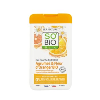 SO BIO GEL DOUCHE AGRUMES FLEURS D'ORANGER 450ML