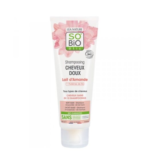 SO BIO SHAMPOING DOUX AU LAIT DAMANDE ET PROTEINE DE RIZ 250ML | Urban Drug store