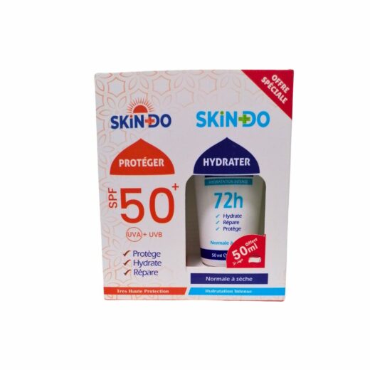 Skindo duo pack Ecran solaire InvisibleCreme hydratante PNS | Urban Drug store