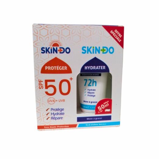 Skindo duo pack Ecran solaire InvisibleCreme hydratante Pmg | Urban Drug store