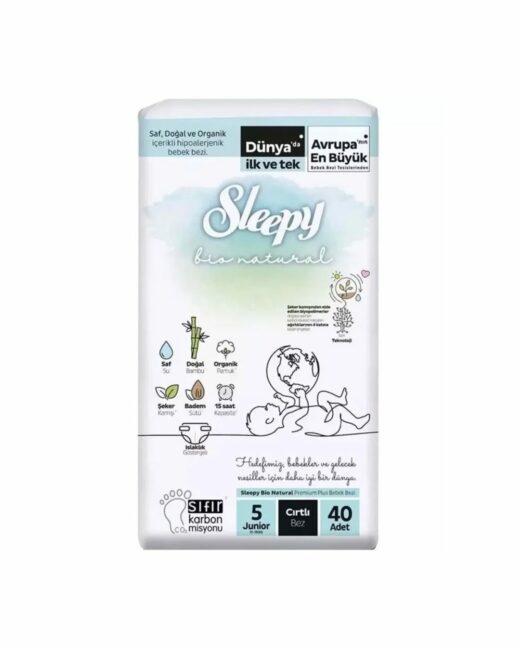 Sleepy bio natural Culottes Taille 5 juniors 11 18kg40pcs | Urban Drug store