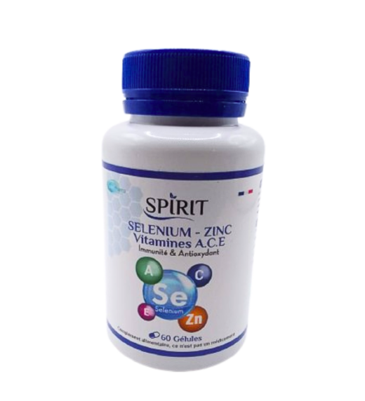 Spirit Selenium Zinc Vitamines A.C.E 60gelules 1 1 | Urban Drug store