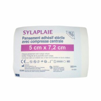 Sylaplaie Pansement Adhesif Sterile 5 Cm x 7.2 Cm Boite 10 Pieces