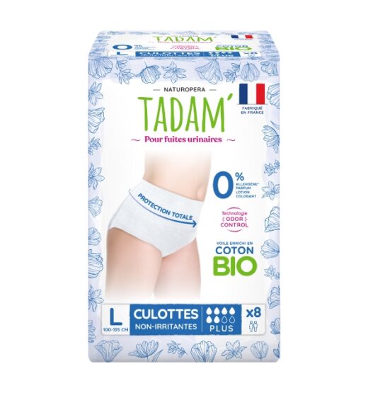 TADAM CULOTTES FUITES URINAIRES PLUS TAILLE L X 8 | Urban Drug store