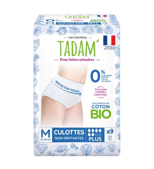 TADAM CULOTTES FUITES URINAIRES PLUS TAILLE M X9 | Urban Drug store