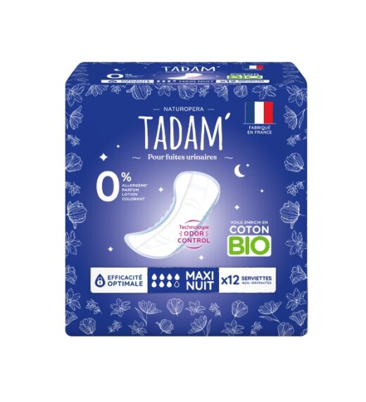 TADAM SERVIETTES FUITES URINAIRES NUIT 12U | Urban Drug store