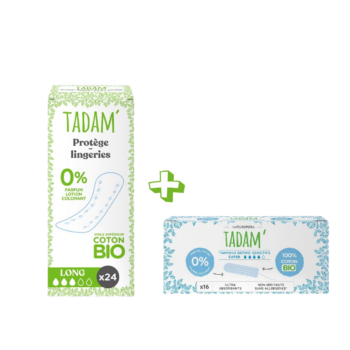 Tadam duo pack " 2 Tampons Super 16pcs+protege long 24pcs "