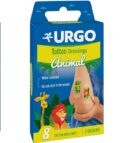 Urgo - Animal Kids - Pansements enfant aux motifs amusants - Boîte de 8 pansements