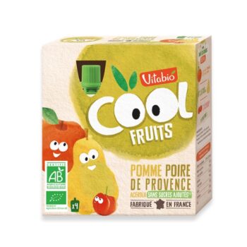 VITABIO COOL FRUITS POMME ACEROLA 4 X 90G
