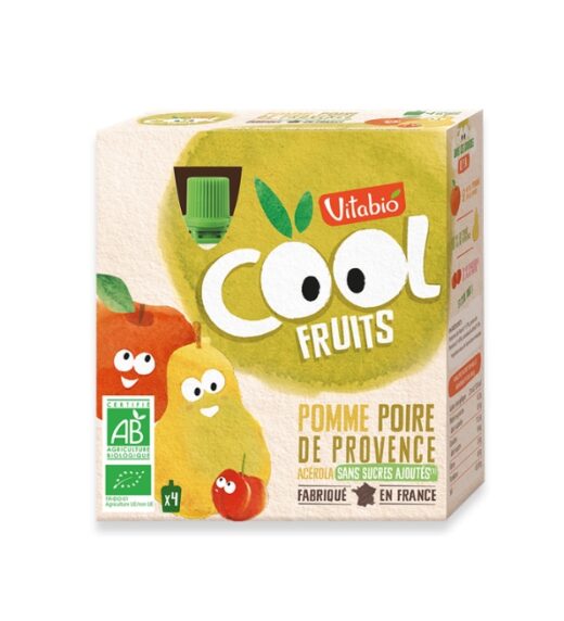 VITABIO COOL FRUITS POMME ACEROLA 4 X 90G | Urban Drug store