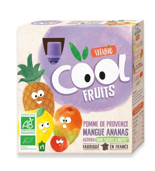 VITABIO COOL FRUITS POMME MANGUE ANANAS 490G | Urban Drug store