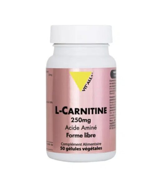 VITALL PLUS L CARNITINE 250MG 50GEL | Urban Drug store