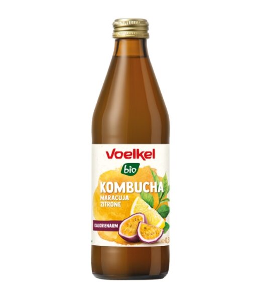 VOELKEL KOMBUCHA FRUIT DE LA PASSION CITRON 330ML | Urban Drug store