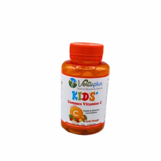 Vertu plus Kids vitamine C Gout orange 60 gommes | Urban Drug store