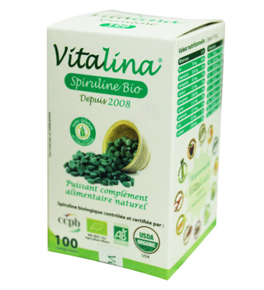 Vitalina spiruline 100 Comprimes 1 | Urban Drug store