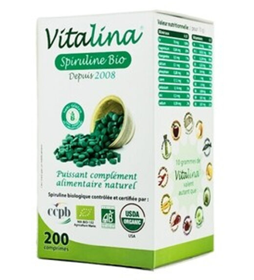Vitalina spiruline 200 Comprimes 1 | Urban Drug store