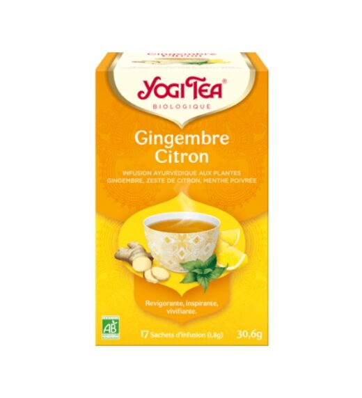YOGI TEA GINGEMBRE CITRON 17 X 2G | Urban Drug store