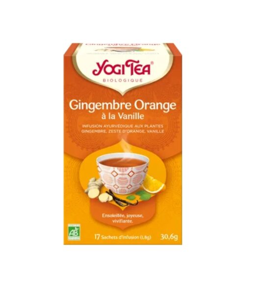 YOGI TEA GINGEMBRE ORANGE VANILLE 172G | Urban Drug store