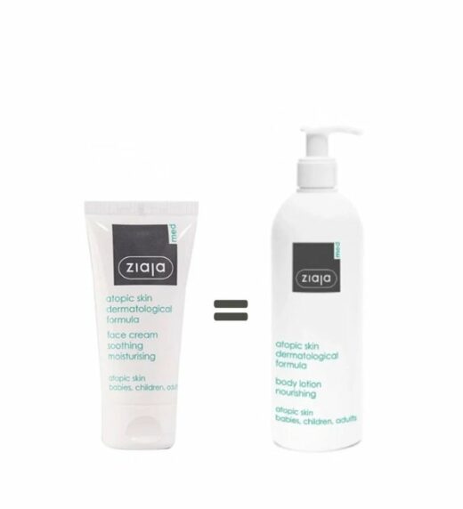 Ziaja med Atopic creme 50ml emulsion hydratant 400ml | Urban Drug store