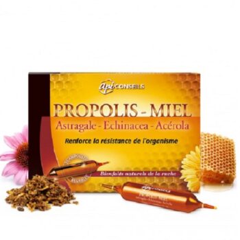 YVES PONROY API CONSEIL AMPOULES PROPOLIS - MIEL - ASTRAGALE - ECHINACÉE - ACÉROLA Boite de 20 Ampoules