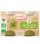 BABYBIO POT PETITS POIS 2 X 130 G