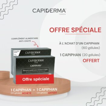 Capiderma Capiphan ongles & cheveux 60capsules = Capiphan 20 Gelules Offert