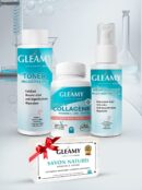 Gleamy Routine Peau Complete Toner 100ml +  Collagene Boite de 30 Gélules +Serum 50ml = Savon Offert