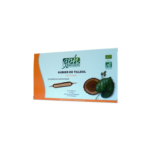 gph diffusion aubier de tilleul bio 20 ampoules de 15 ml | Urban Drug store