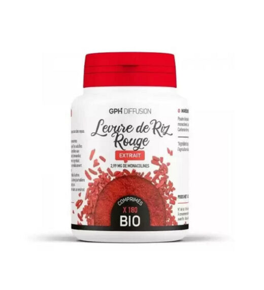 gph diffusion extrait levure de riz rouge 600 mg l 180 gelules | Urban Drug store