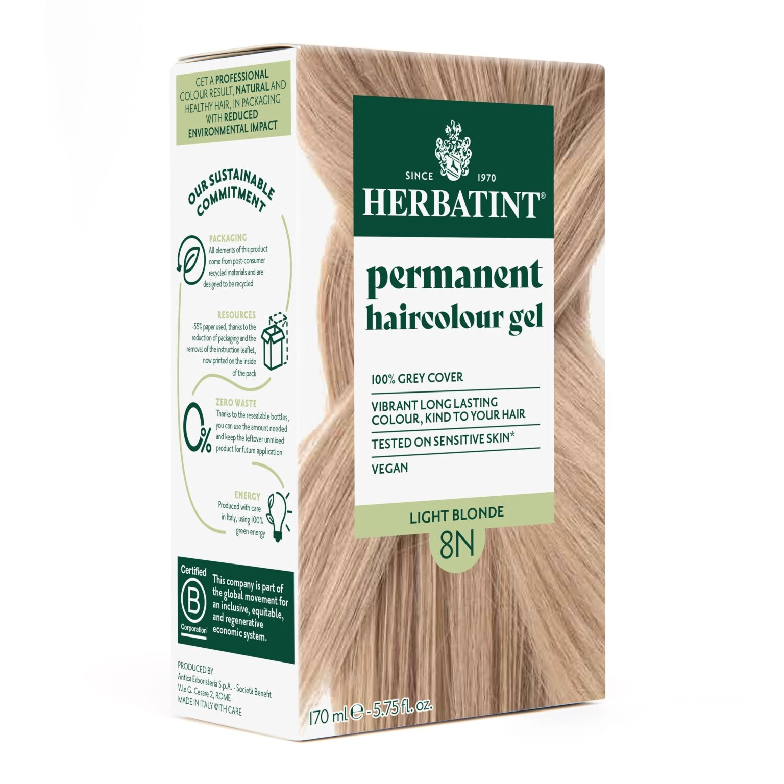 Herbatint Soin Colorant Permanent 8N 1 Herbatint Soin Colorant Permanent 8N