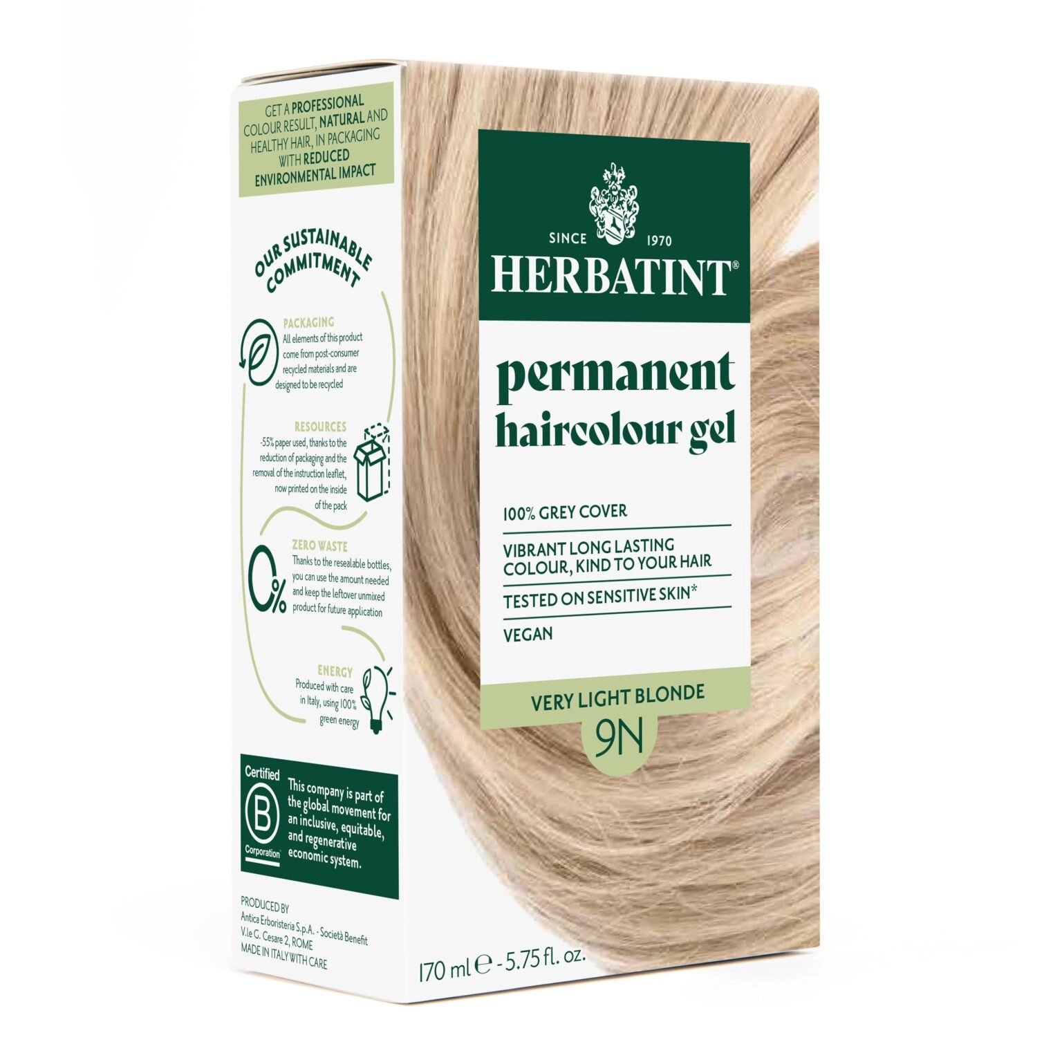 Herbatint Soin Colorant Permanent 9N 1 Herbatint Soin Colorant Permanent 9N