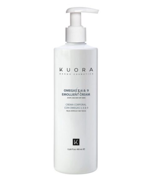 kuora creme emolliente omega 3 6 et 9 peaux sensibles secs et atopique 400 ml hydratation corps 1 | Urban Drug store