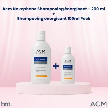Acm Novophane Shampooing énergisant - 200 ml + Shampooing 100ml Offert