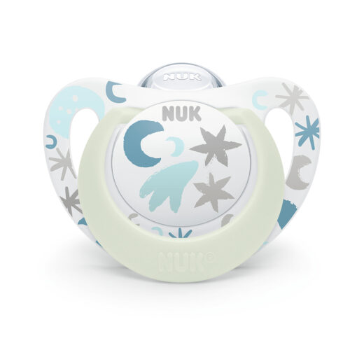 nuk 10730718 suzeta star night silicon m1 0 6luni 1buc cut 5129 | Urban Drug store