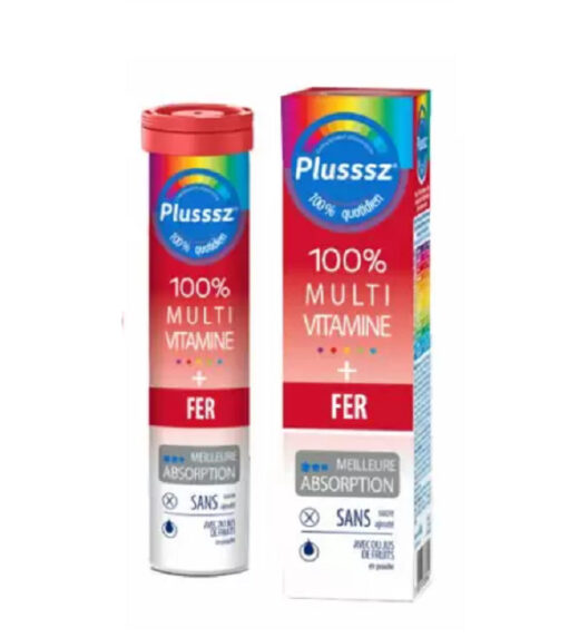 plusssz multivitamine fer plusssz 20 comprimes effervescents | Urban Drug store