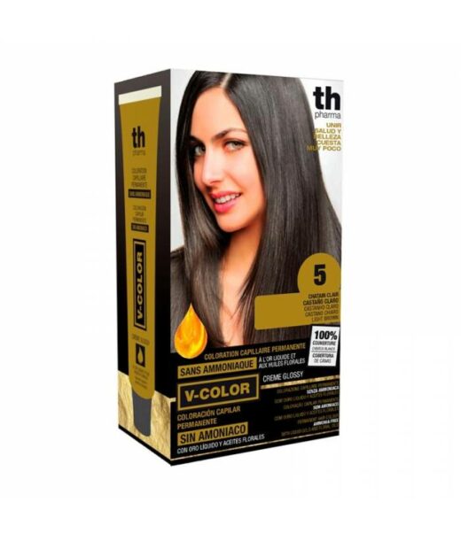 th vitalia color kit tinte n5 castano claro sin amoniaco 1 | Urban Drug store