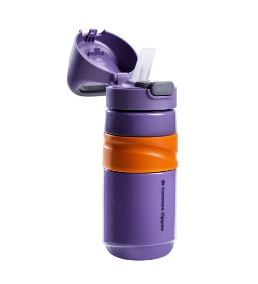 tommee tippee gourde anti fuite avec paille 500ml mauve | Urban Drug store