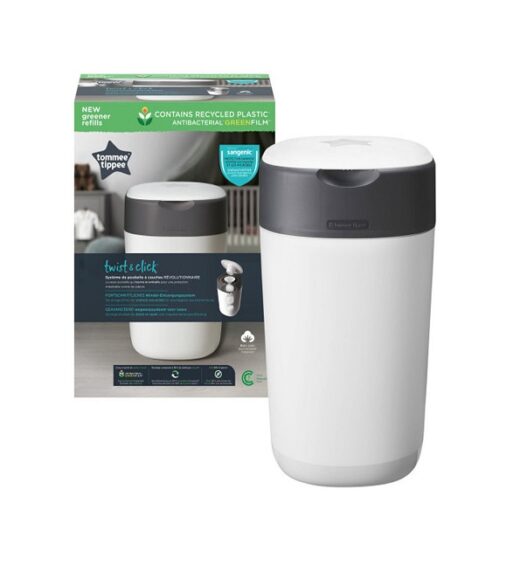 tommee tippee poubelle couches anti odeur twist click blanc | Urban Drug store
