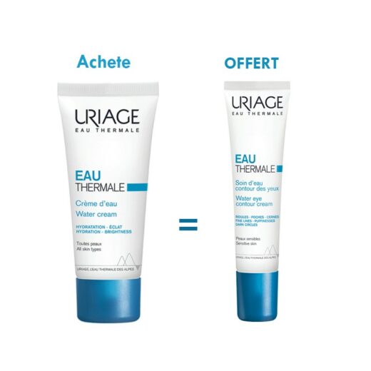 uriage eau thermale creme deau legere 40ml achete eau thermale soin d eau contour des yeux 15ml offert | Urban Drug store