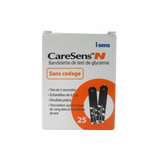 Caresens N Sans Codage Bandelette 25pcs | Urban Drug store