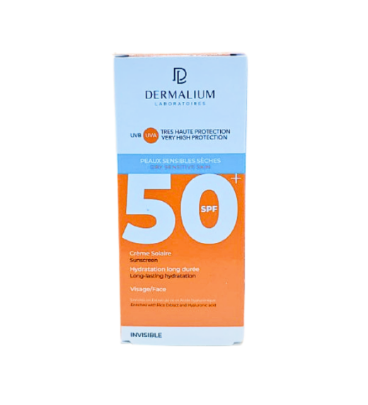 Dermalium Ecran solaire P. sensibles seches spf50 50ml | Urban Drug store