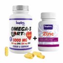Hydra Plus Omega 3 Fort 60 Comprimes+Zinc 36 Comprimes Pack