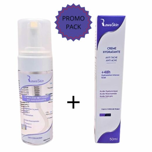 RawaSkin Pack Creme Hydratante 50mlMousse Nettoyant 150ml 1 | Urban Drug store