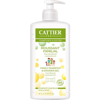 Cattier Moussant familial Sans savon Pamplemousse 1L