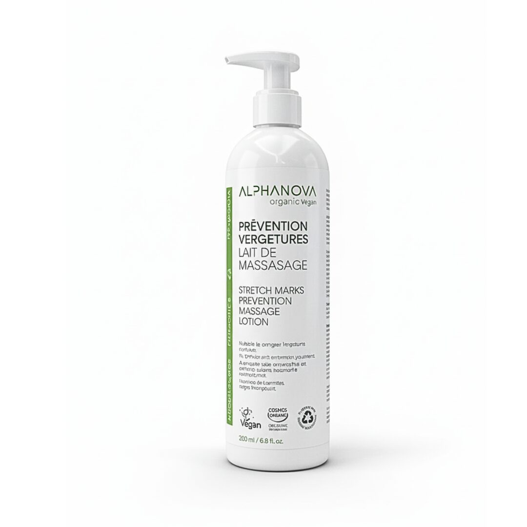 Alphanova-Lait-de-massage-Prevention-vergetures-400ml Alphanova Lait de massage Prevention vergetures 400ml | Urban Drug store