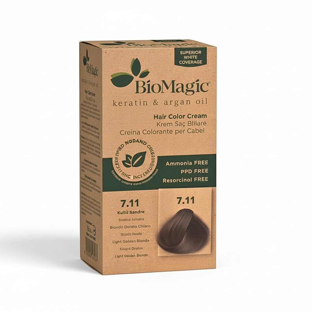 Biomagic-Hair-Color-Cream-Kit-711-Intense-Ash-Blonde Biomagic Hair Color Cream Kit 711 Intense Ash Blonde | Urban Drug store