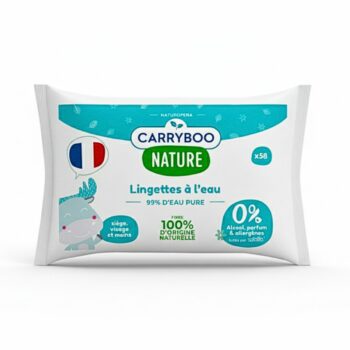 Carryboo Lingettes A L'eau Pure Calendula 58 Pieces