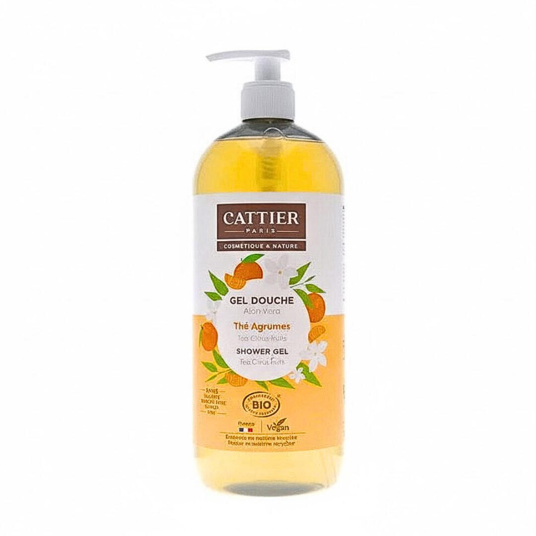 Cattier-Gel-Douche-Aloe-Vera-Parfum-Clelentine-Fleur-Doranger-1L Cattier Gel Douche Aloe Vera Parfum Clelentine Fleur Doranger 1L | Urban Drug store
