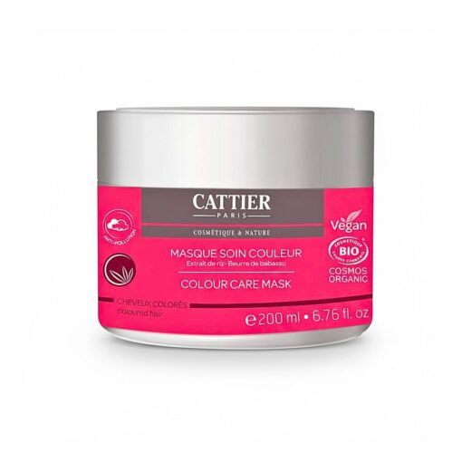 Cattier Masque Soin Couleur Extrait de Riz Beurre De Babassu 200ml | Urban Drug store